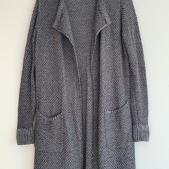 Cabi 3166 Lara Duster Grey Open Front Long Textured Cardigan - Picture 6 of 11